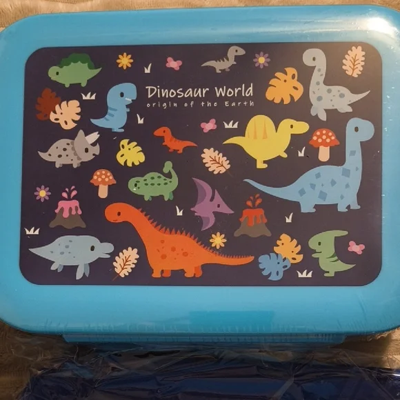 Lunch Box - Colorful With Dinosaur Print - Picture 3 of 5